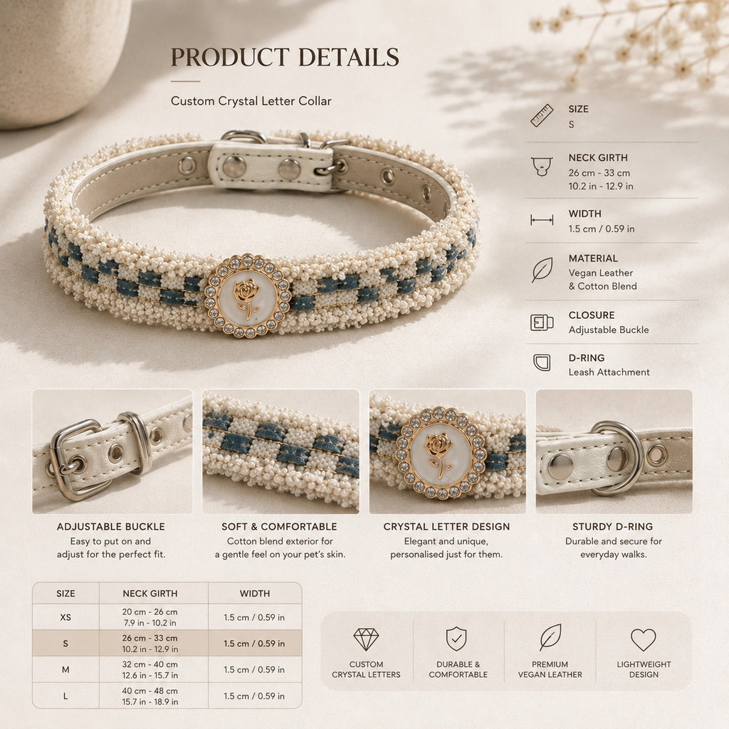 Cloud Rose Collar - White