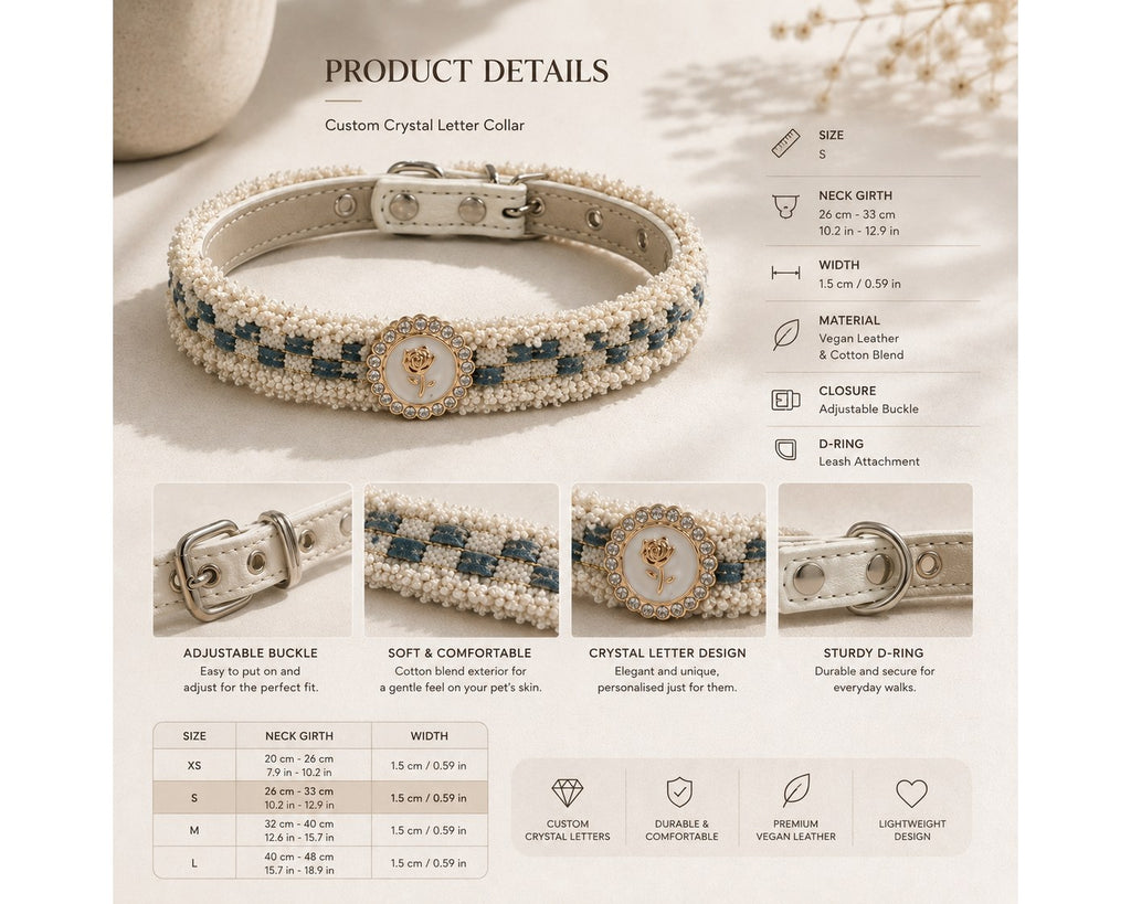 Cloud Rose Collar - White