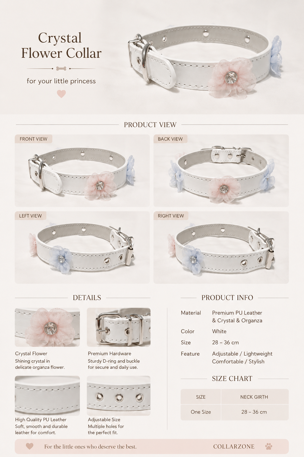 Crystal Flower Collar