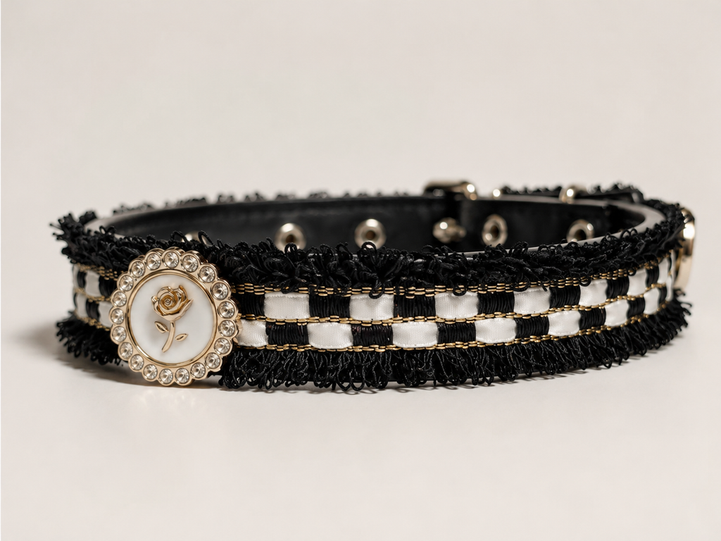 Midnight Rose Luxury Pet Collar