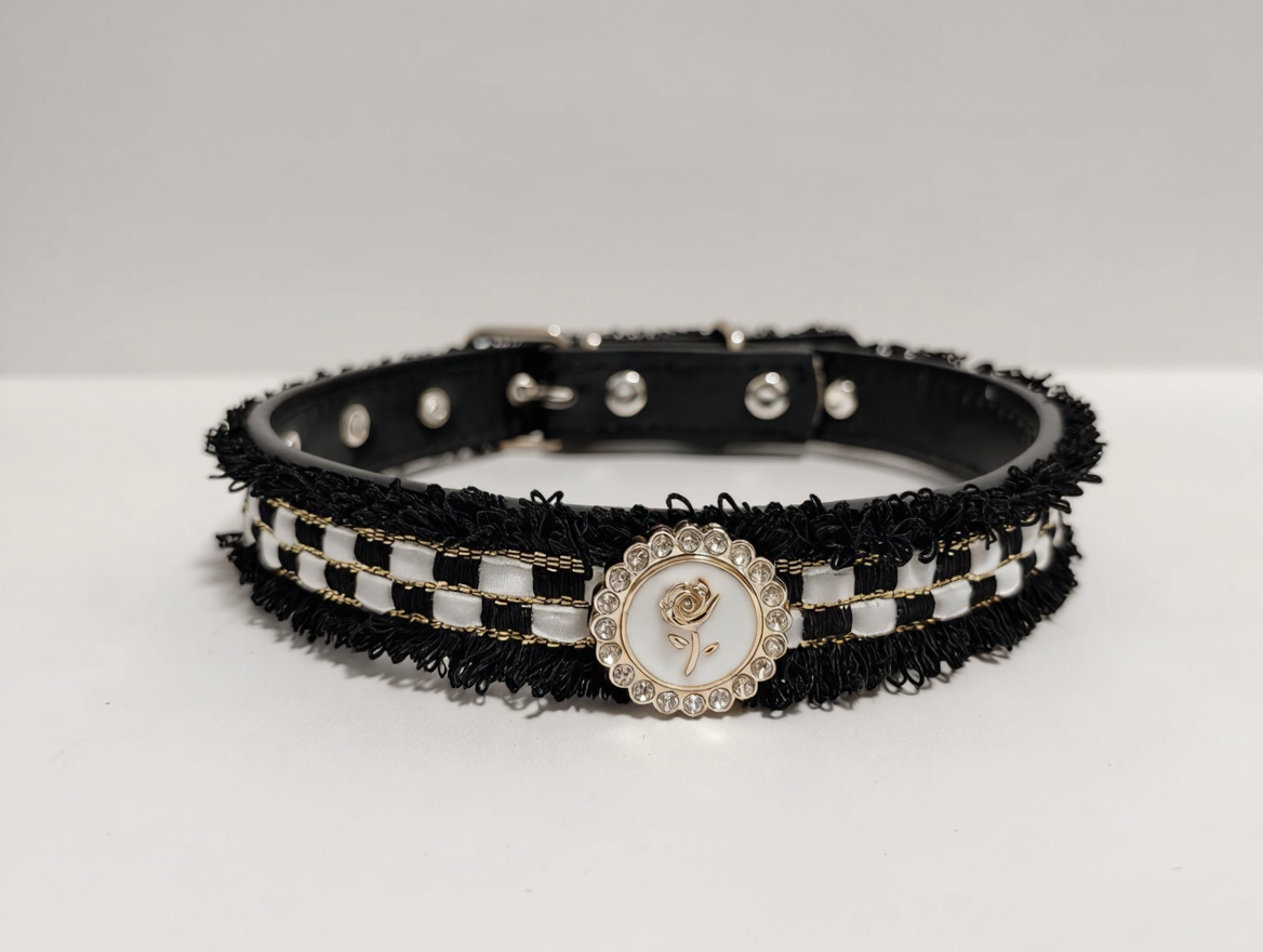 Midnight Rose Luxury Pet Collar