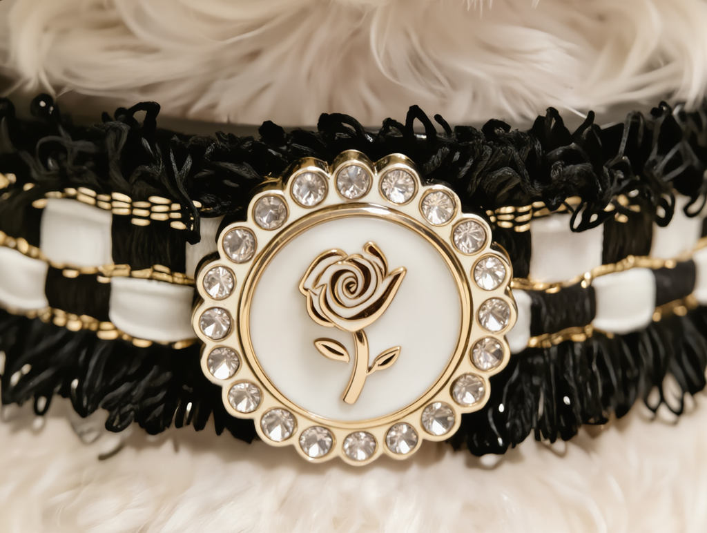 Midnight Rose Luxury Pet Collar